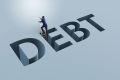 Foto: Schriftzug DEBT